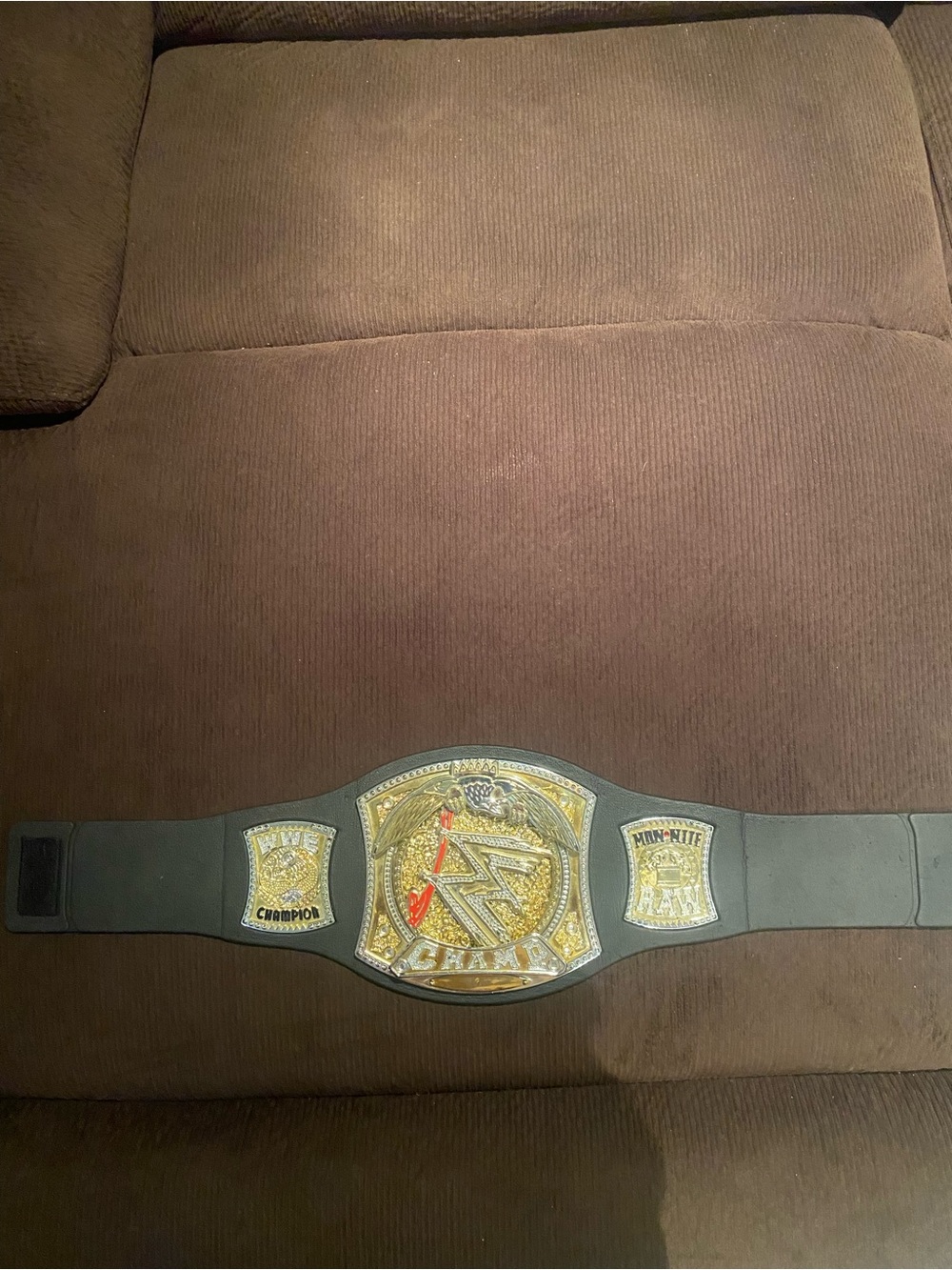 Jakks WWE CHAMP Champions MonNite Raw Replica Foam Spinner Belt
